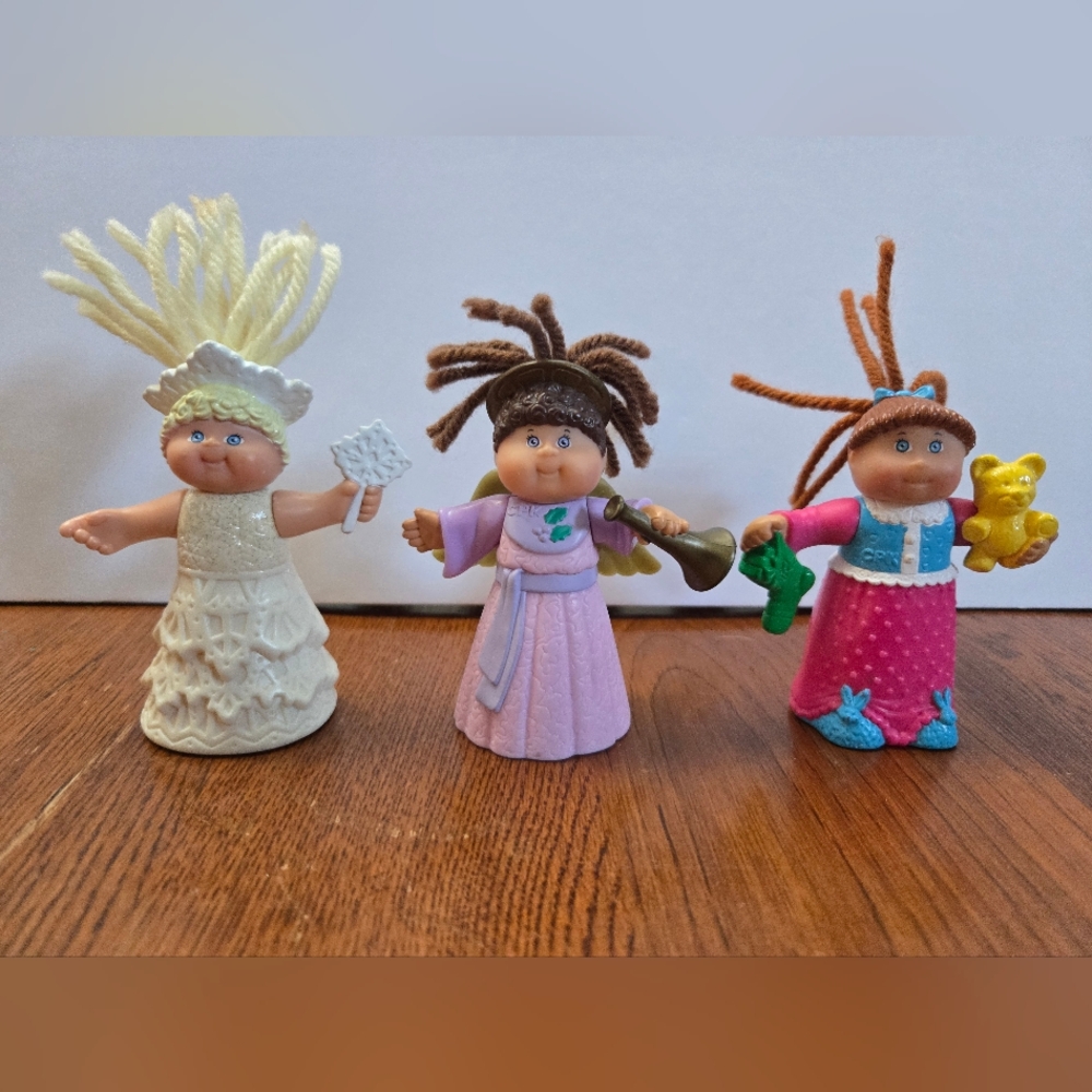Cabbage Patch Kids Doll Baby Mini Figures 3.5 in.  PVC Figurines Lot Of 3